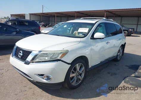 2015 Nissan Pathfinder Platinum from USA, damaged, VIN 5N1AR2MN6FC702855